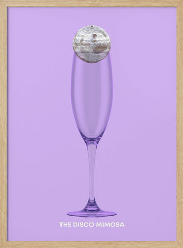 Disco Mimosa | Poster - Wood Frame Interior