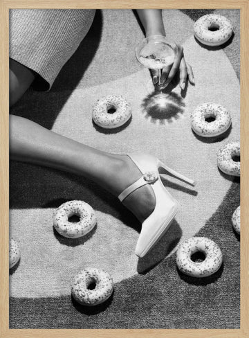 Chic Indulgence Scene | Poster - Wood Frame Interior