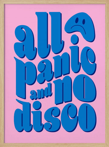 All Panic No Disco | Poster - Wood Frame Interior