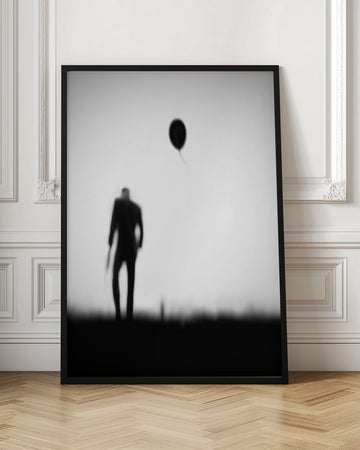 Man And Drifting Balloon | Poster - Room Interior 1