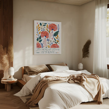 Poppies and Loving Hands | Canvas - Room Interior 2