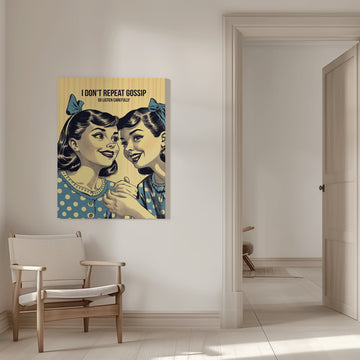 Retro Gossip Girls | Canvas - Room Interior 1