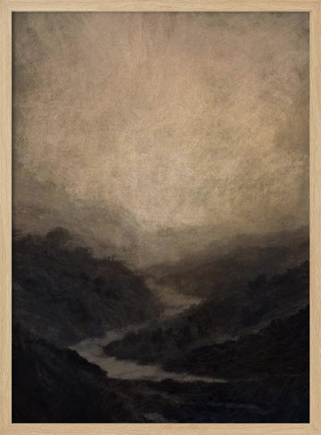 Highland River | Poster - Wood Frame Interior