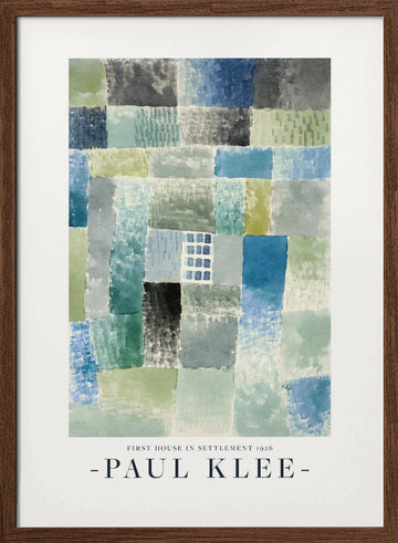 First House in a Settlement 1926 | Poster - Walnut Frame Interior