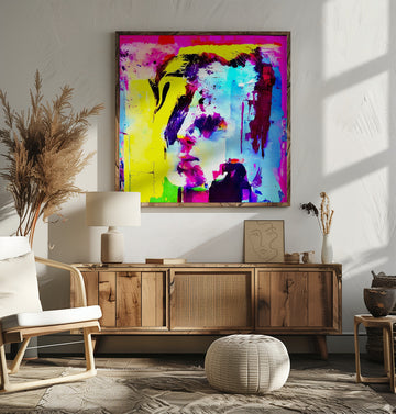 Vibrant Abstract Portrait | Poster - Room Interior 2