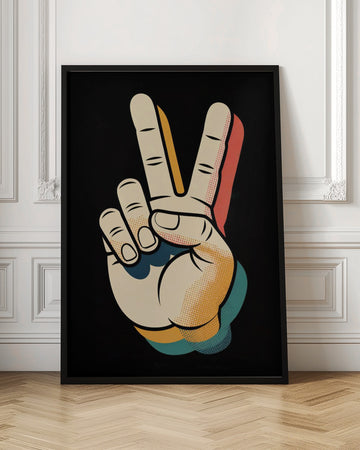 Retro Peace Sign | Poster - Room Interior 1