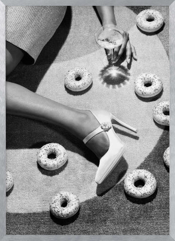 Chic Indulgence Scene | Poster - Silver Frame Interior