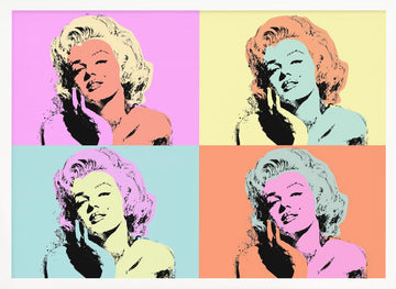 Iconic Marilyn Pop Art | Poster - White Frame Interior