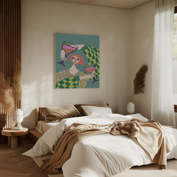 Modern Wine Gathering | Canvas - Room Interior 2