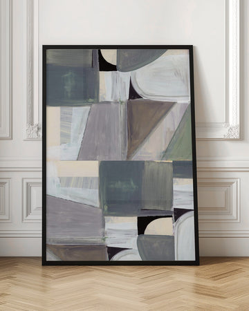 Muted Abstract Shapes | Poster - Room Interior 1