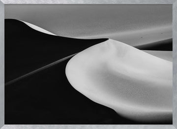 Desert Sand Waves | Poster - Silver Frame Interior