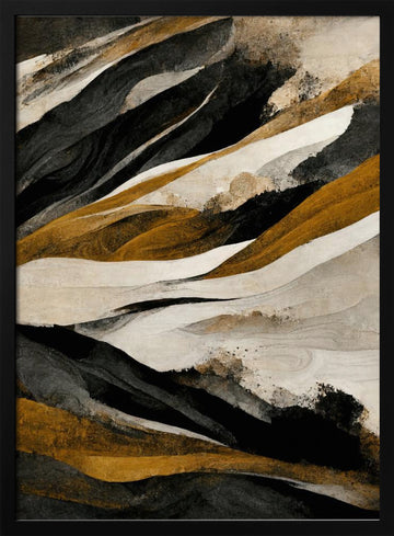 Earthly Currents | Poster - Black Metal Frame Interior