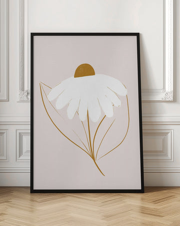 Minimalist Daisy Bloom | Poster - Room Interior 1