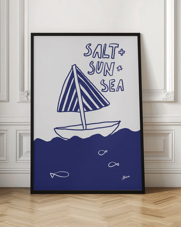 Salt + Sun + Sea | Poster - Room Interior 1