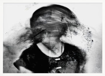 Abstract Fragmented Portrait | Poster - White Frame Interior