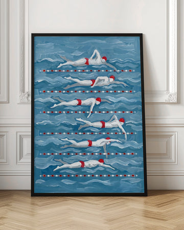 Swimmers In Motion | Poster - Room Interior 1