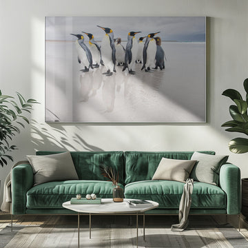 King Penguins on Beach | Poster - Room Interior 1