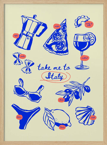 Summercollectionno53 | Poster - Wood Frame Interior
