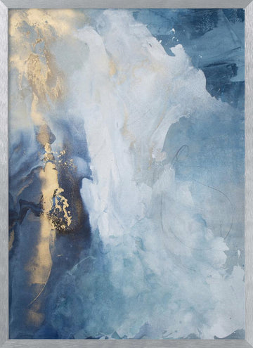 Celestial Waves | Poster - Silver Frame Interior