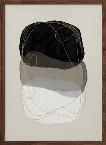 Graphic 238 | Poster - Walnut Frame Interior