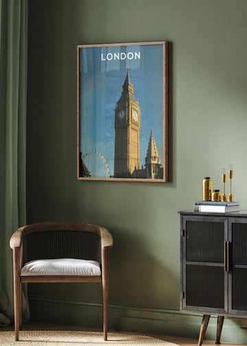 Big Ben London Eye | Poster - Room Interior 2