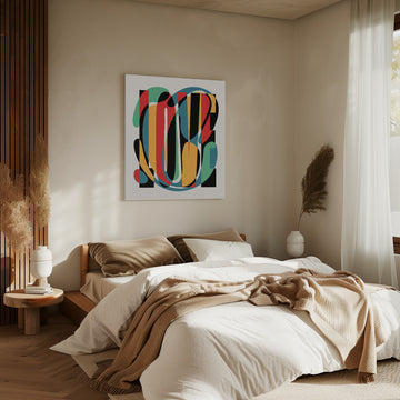 Colorful Love Typography | Canvas - Room Interior 2