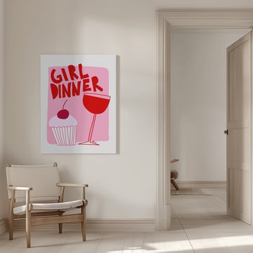 Girl Dinner | Canvas - Room Interior 1