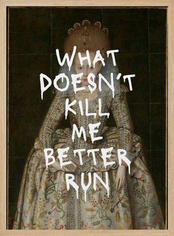Regal With Attitude | Poster - Wood Frame Interior