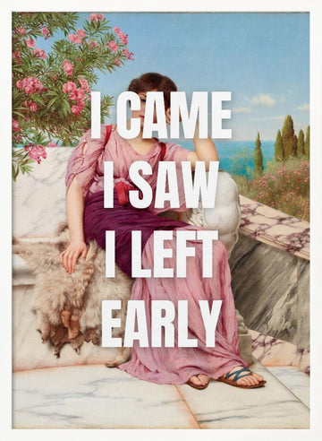 Classical Lady Funny Quote | Poster - White Frame Interior