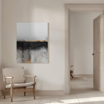 Abstract Gold Line | Canvas - Room Interior 1