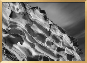 Wavy Rock Formations | Poster - Gold Frame Interior