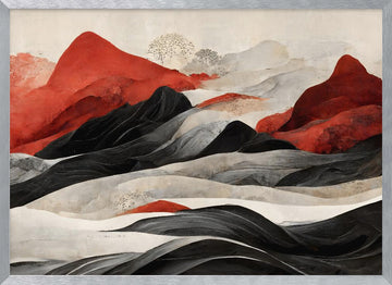 Crimson Peaks | Poster - Silver Frame Interior