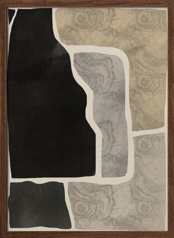 Abstract Organic Textures | Poster - Walnut Frame Interior