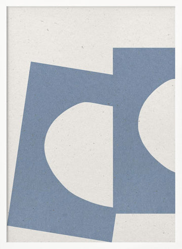 Curved Geometry | Poster - White Frame Interior