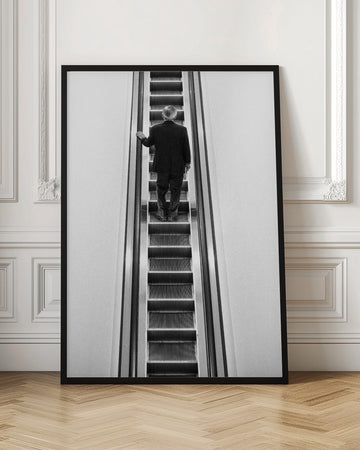 Solitary Escalator Climb | Poster - Room Interior 1