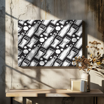 Beer Bottle Glass Pattern | Canvas - Room Interior 2