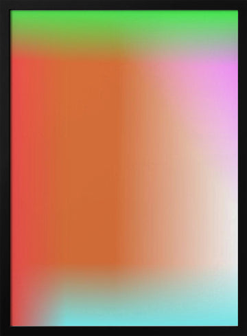 Dreamy Color Gradient | Poster - Black Metal Frame Interior