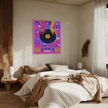 Pink Music Dance Party | Canvas - Room Interior 2