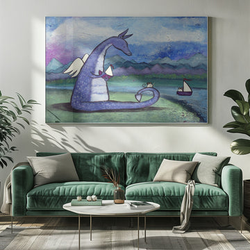 Whimsical Dragon And Friends | Poster - Room Interior 1