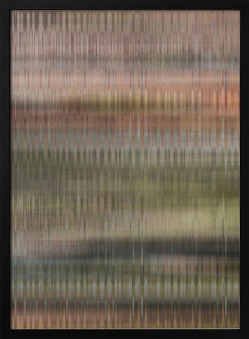 Soft Woven Abstract | Poster - Black Metal Frame Interior