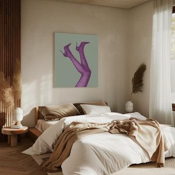 Vibrant Purple Legs | Canvas - Room Interior 2