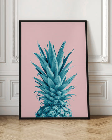 Vibrant Blue Pineapple | Poster - Room Interior 1
