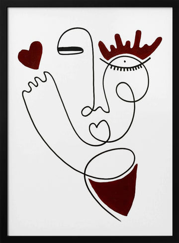 Self love iii | Poster - Black Metal Frame Interior