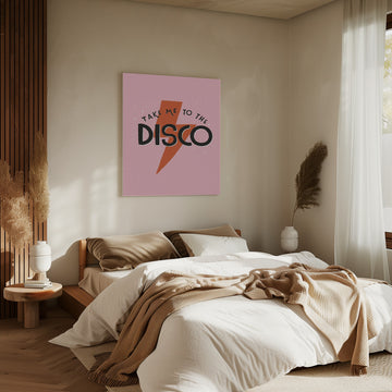 Retro Disco Quote | Canvas - Room Interior 2
