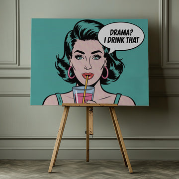 Pop Art Drama Queen | Canvas - Room Interior 1