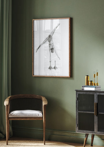Graceful Silver Handstand | Poster - Room Interior 2