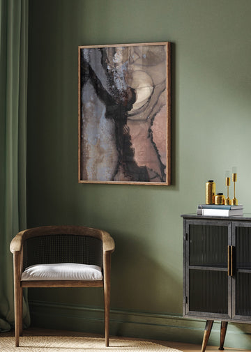 Organic Shapes with Earthy Tones | Poster - Room Interior 2