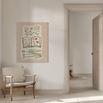 Botanical Study Book | Canvas - Room Interior 1