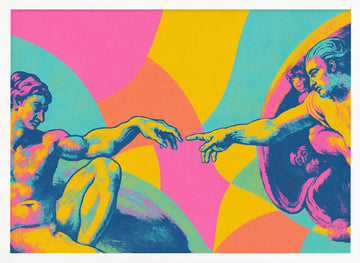 The touch (neon masters series) | Poster - White Frame Interior