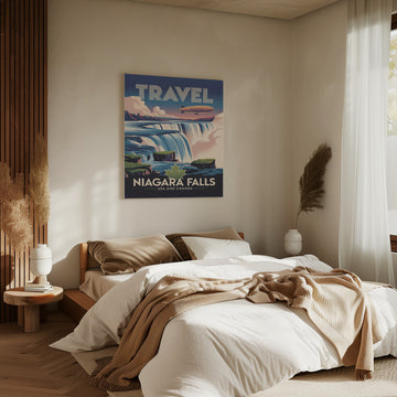 Majestic Niagara Falls Blimp | Canvas - Room Interior 2
